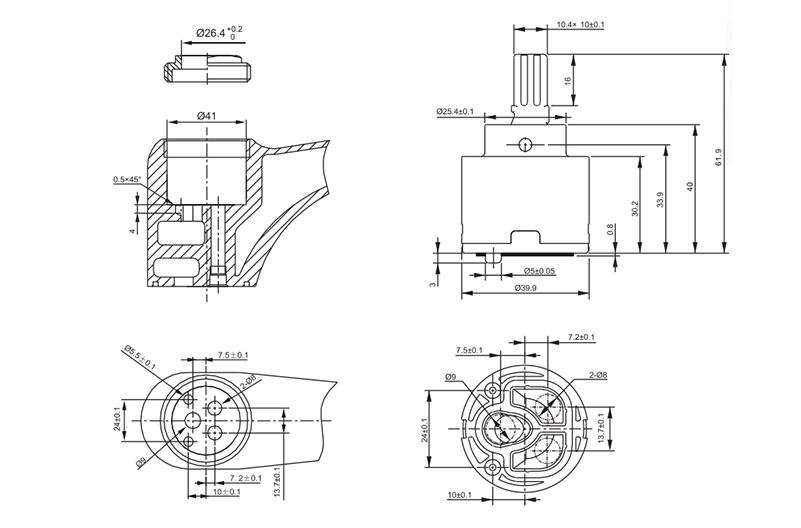 40D-2 40mm Cartridge Drawing