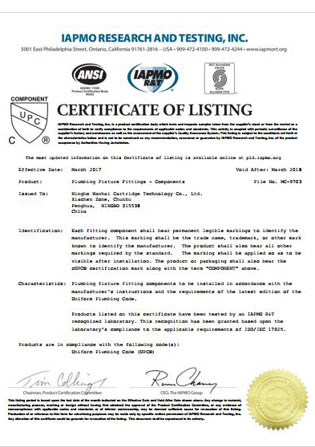 lapmo research and testing certificate